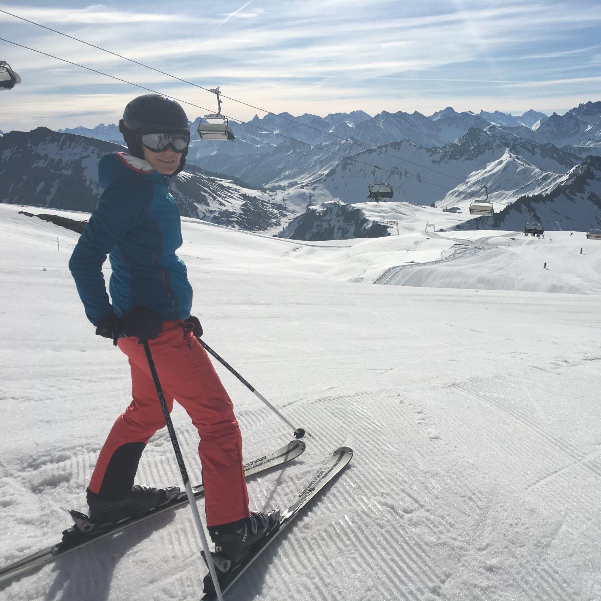 Skifahren am Diedamskopf